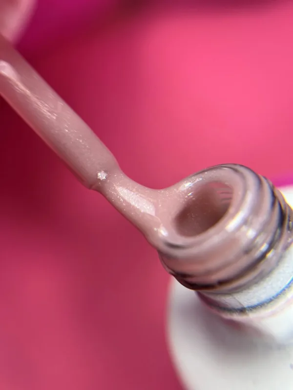 Jelly Gelly Rubber Base ,,Pink Shimmer" 15ml – Bild 2