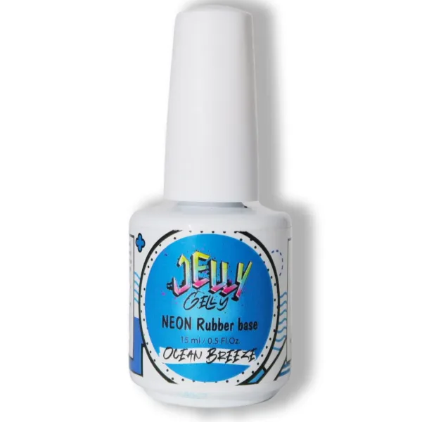 Jelly gelly Neon Rubber Base ,,Ocean Breeze" 15ml